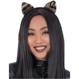 Smiffys sequin leopard cat ear headband, UK version
