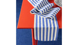 Habitat Maubec stripe cotton runner blue - British product