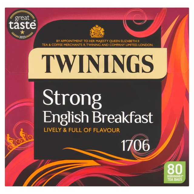 Twinings English Strong Breakfast Tea   80 per pack GOODS M&S   