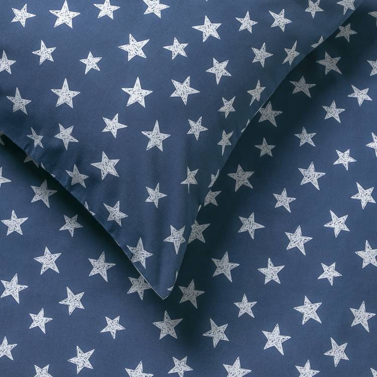 Habitat kids reversible star navy bedding set toddler (British brand)