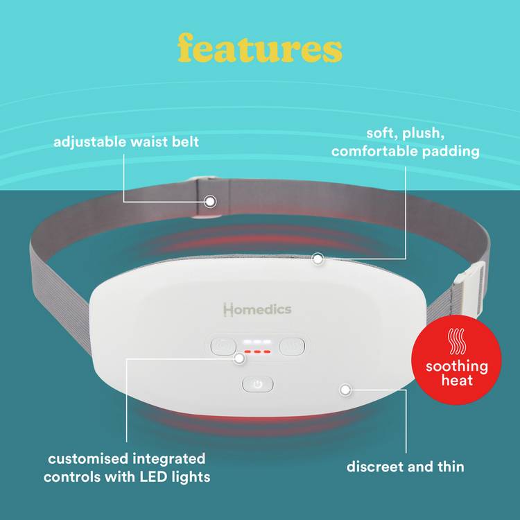 Homedics Cycle Comfort femcare belt with heat and vibration, UK version