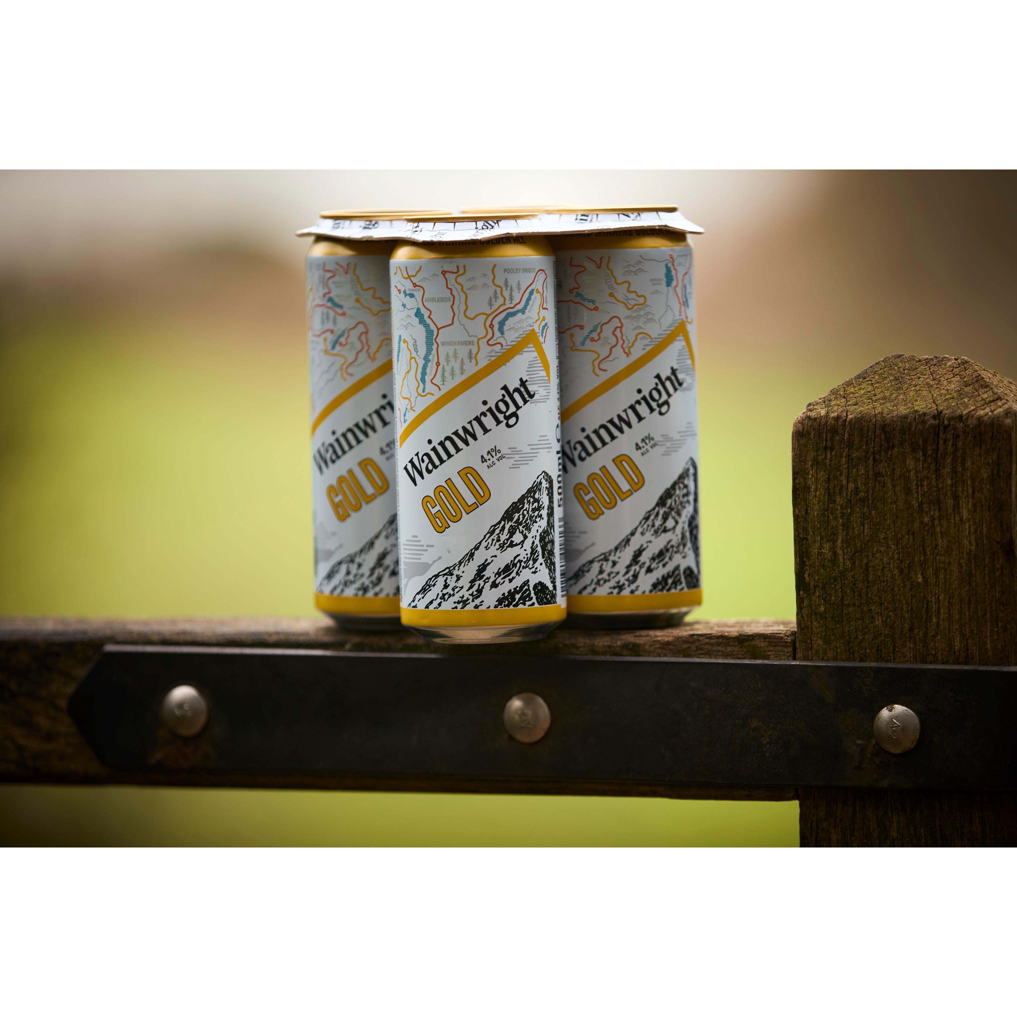 Wainwright Golden Ale beer cans 4 x 500ml (British brand)