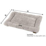 Scruffs Cosy Dog Grey Crate Mat small - British product