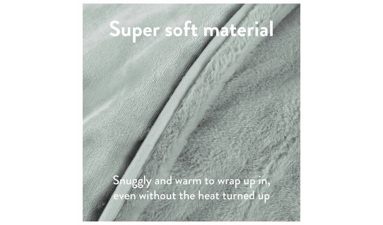 Slumberdown heated throw blanket Pistachio 130x160cm - British product