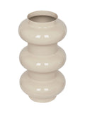 Libra Interiors cream ovolo enamel iron medium vase (British brand)