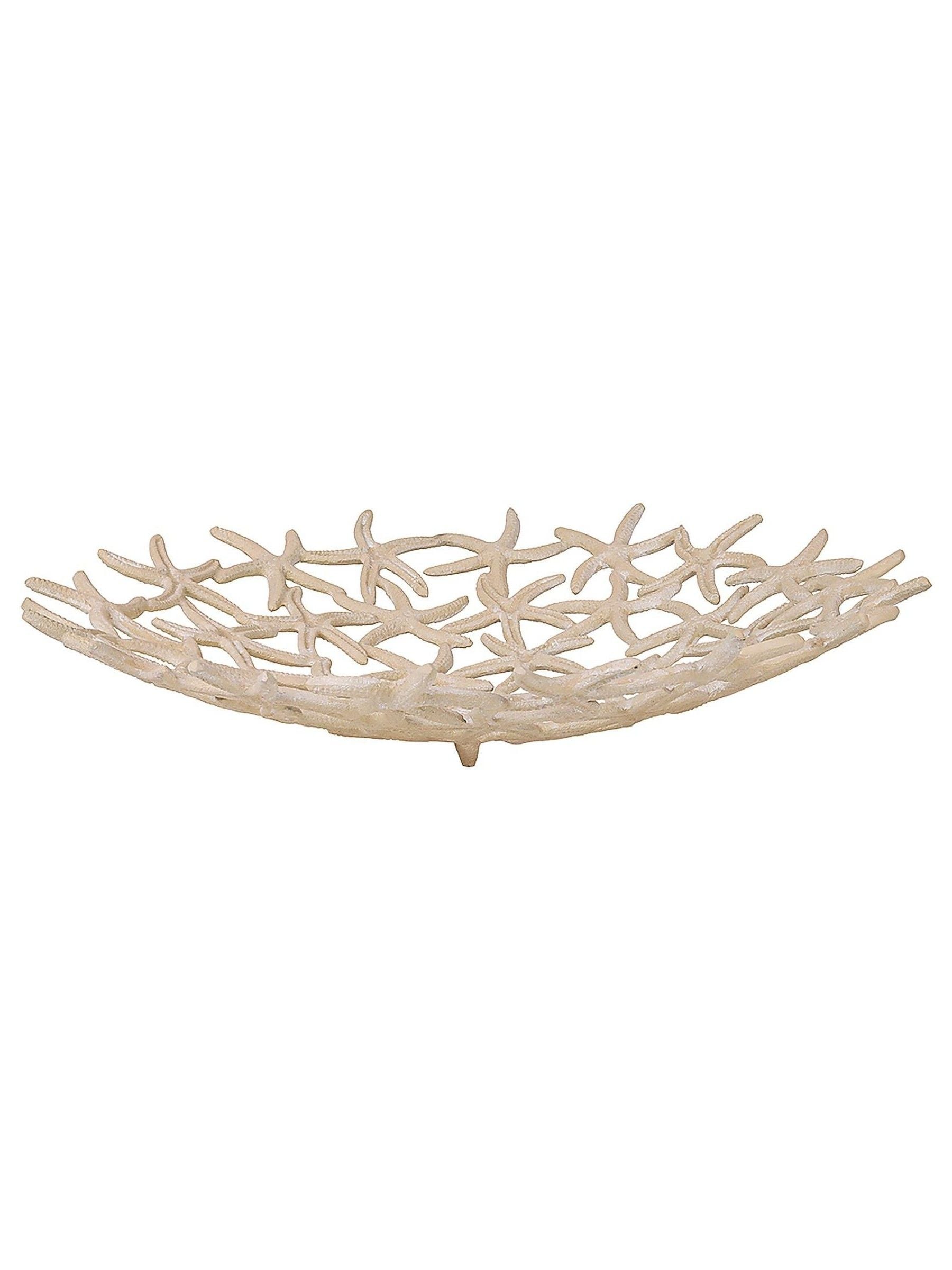 Libra Interiors beige stonewash starfish shallow bowl (British brand)