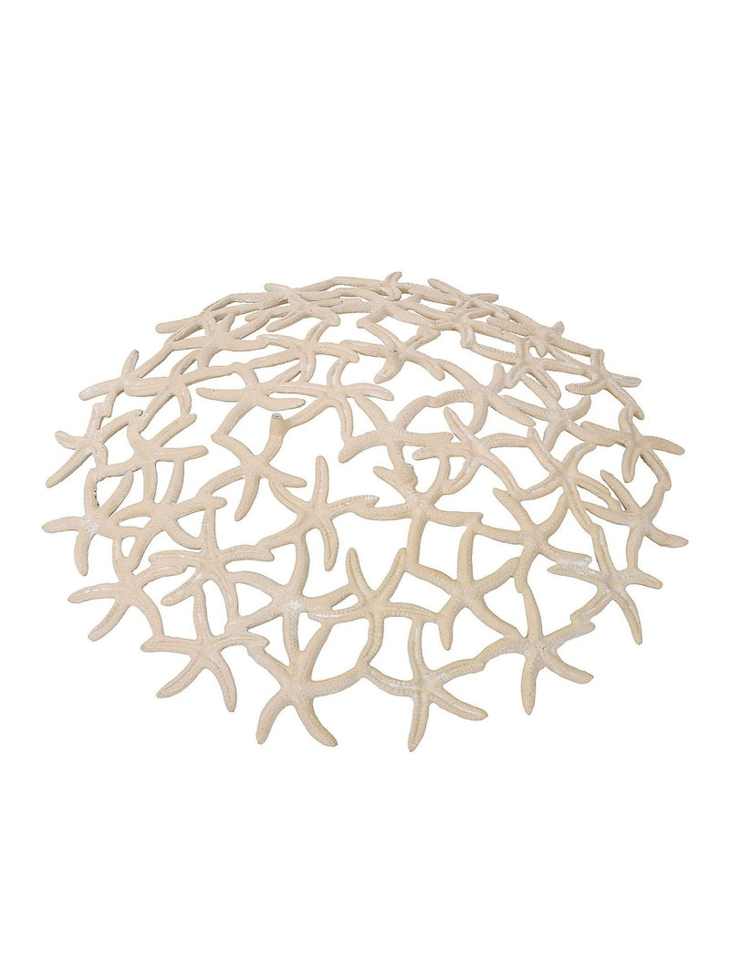Libra Interiors beige stonewash starfish shallow bowl (British brand)