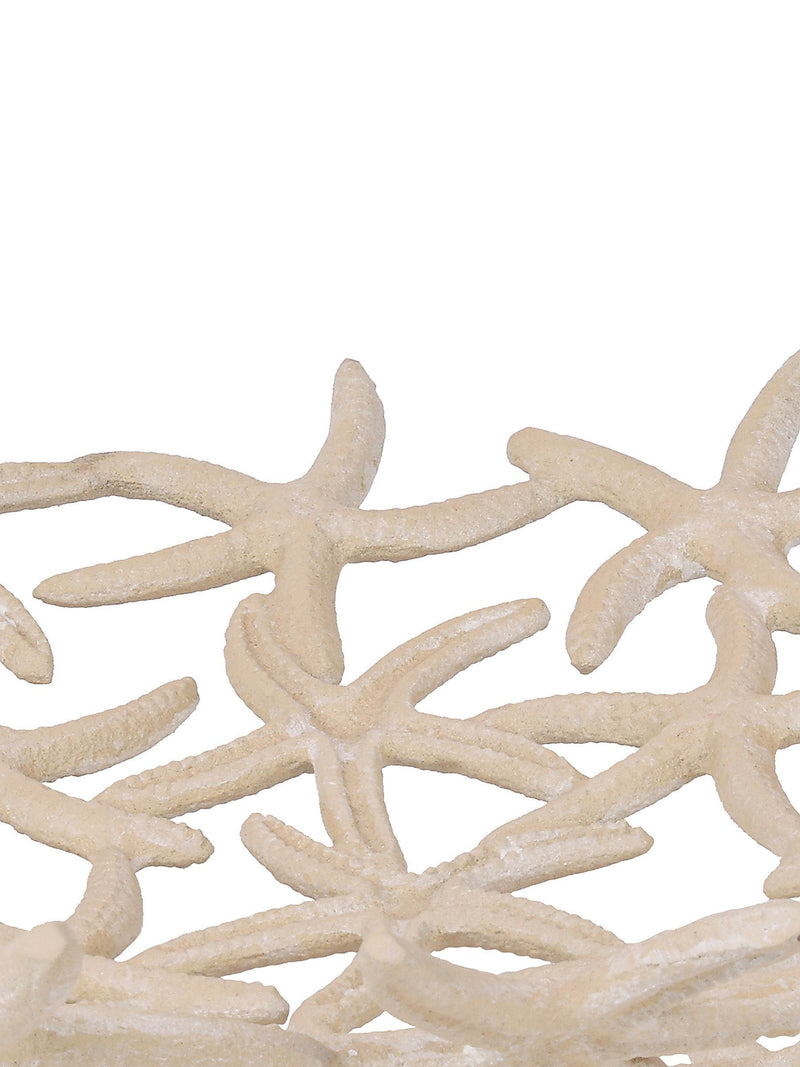 Libra Interiors beige stonewash starfish shallow bowl (British brand)