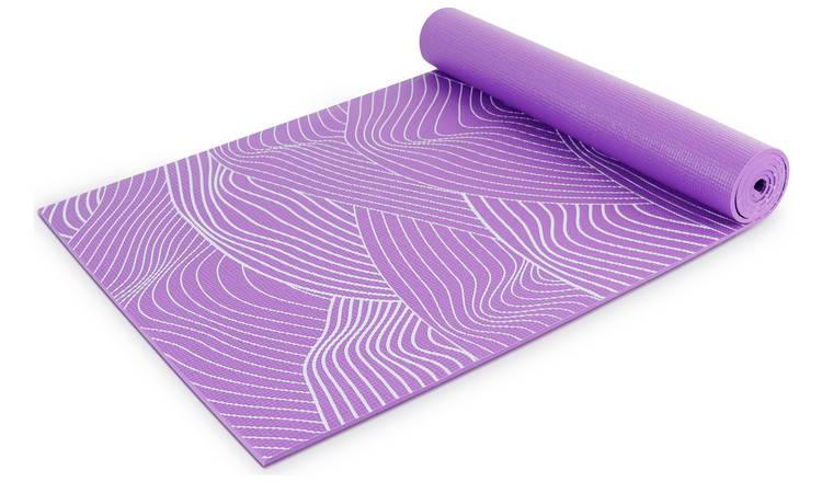 Opti PVC yoga mat 6mm purple, imported from the UK