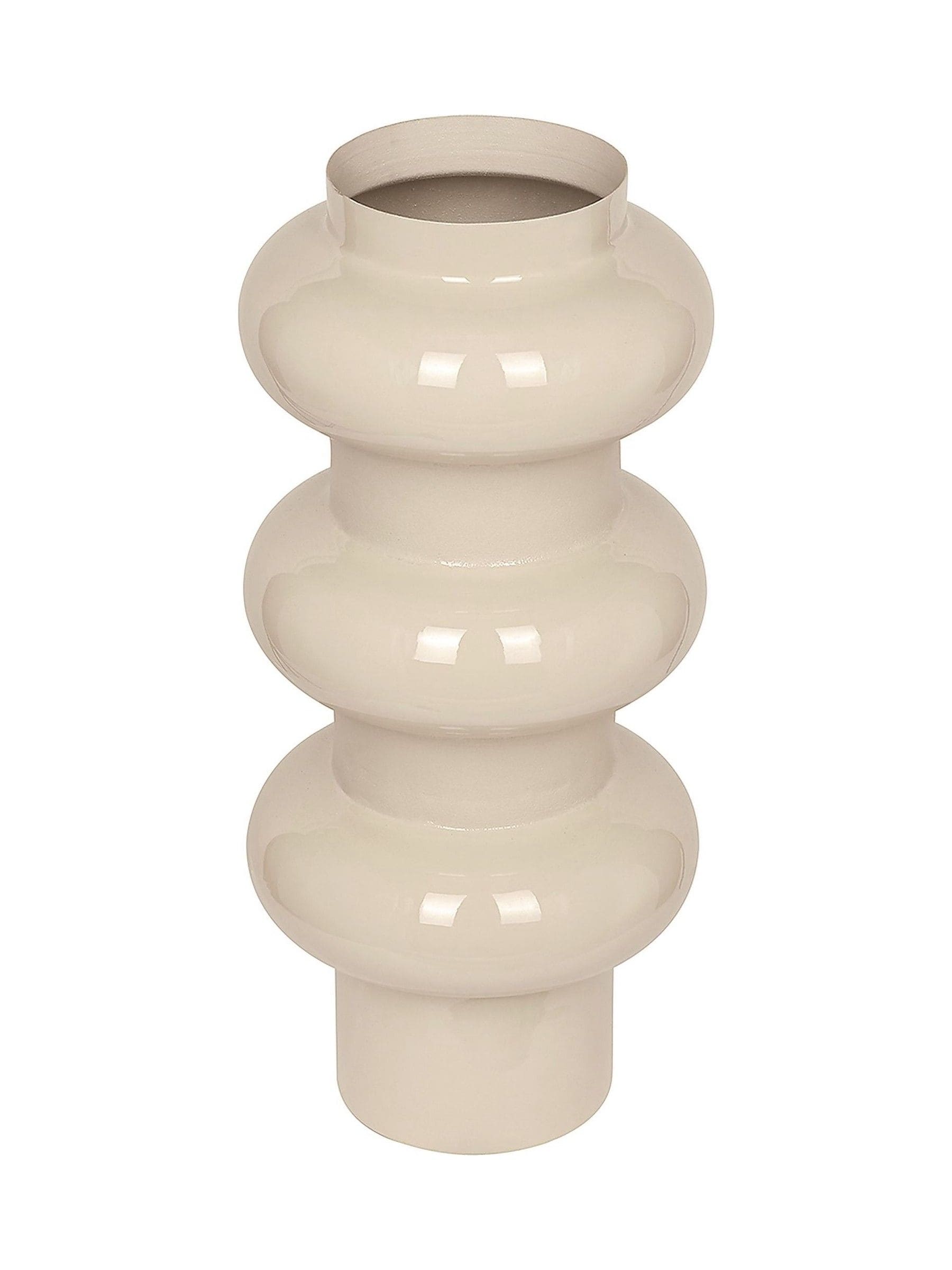 Libra Interiors large Ovolo enamel iron vase 36cm, imported from the UK