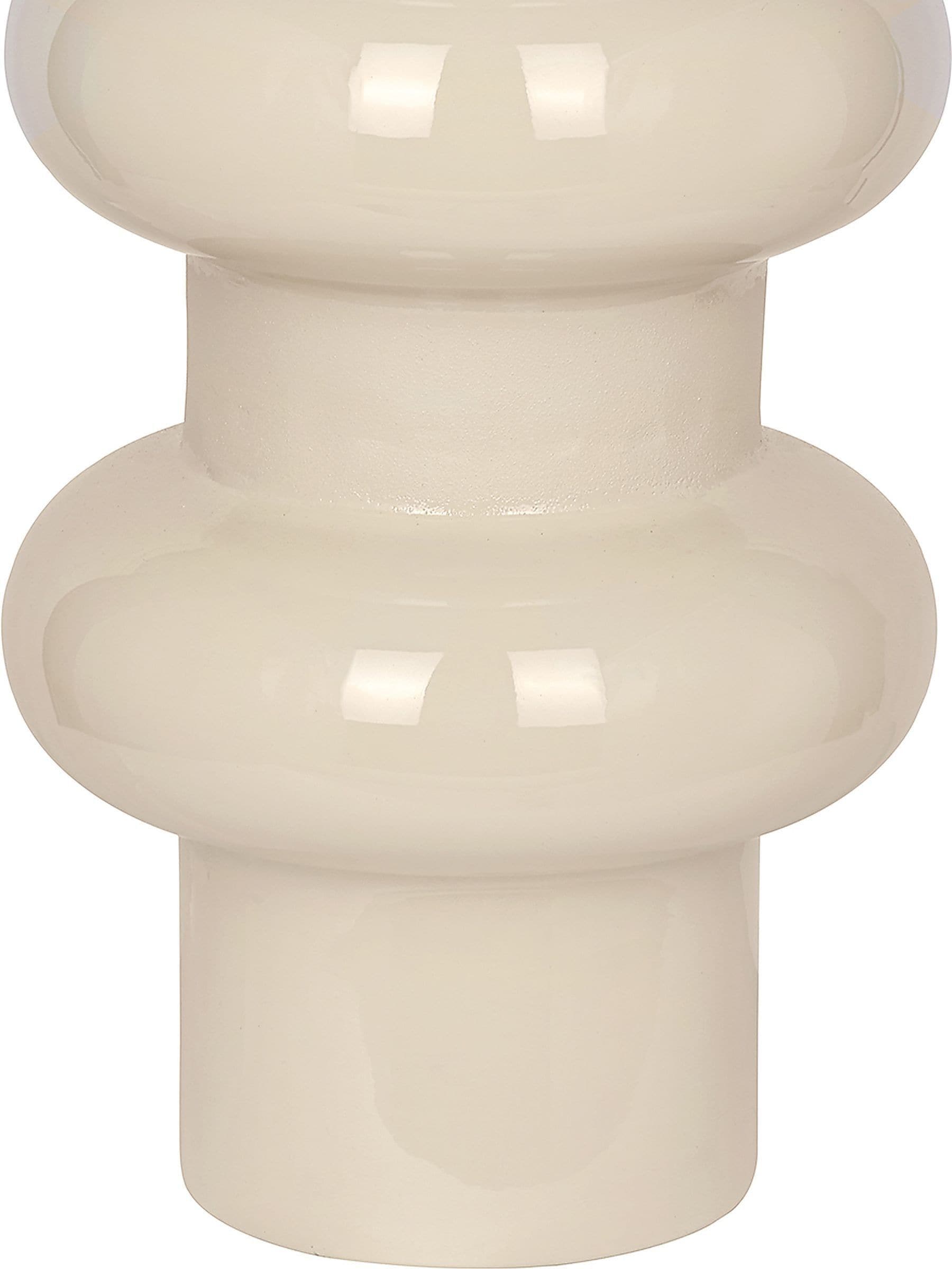 Libra Interiors large Ovolo enamel iron vase 36cm, imported from the UK