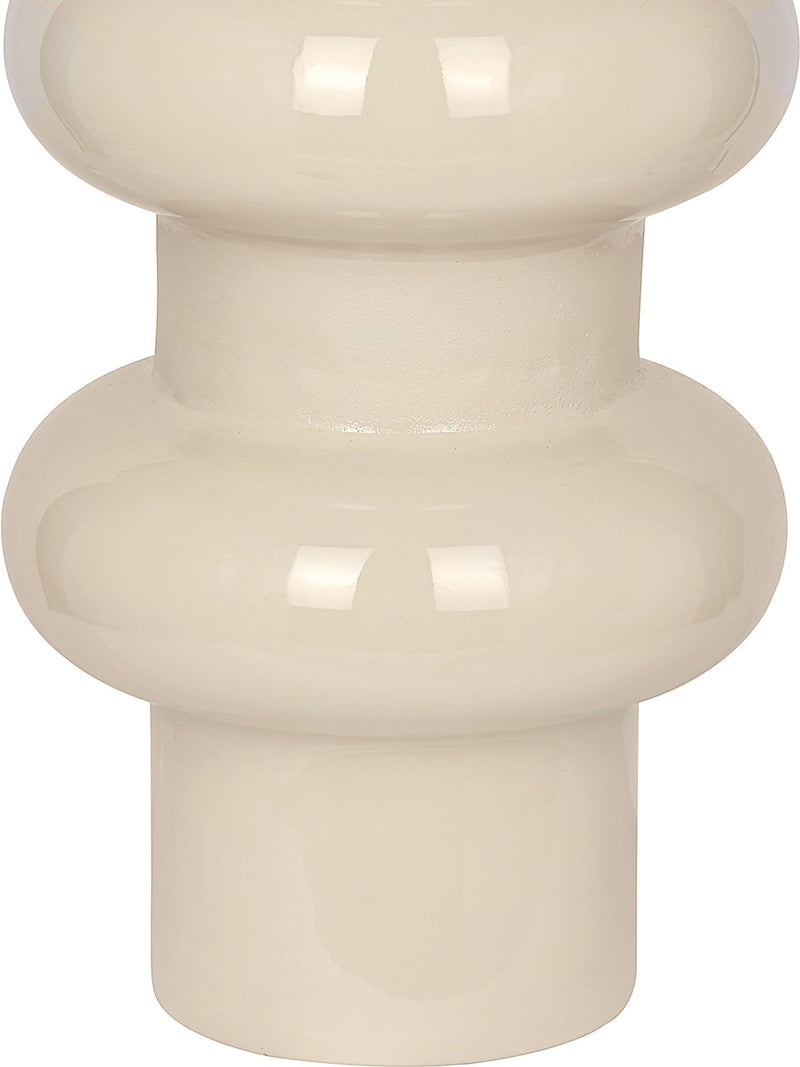 Libra Interiors large Ovolo enamel iron vase 36cm, imported from the UK