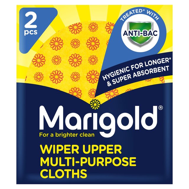 Marigold Wiper Upper All Purpose Cloths with Microfibre   2 per pack GOODS M&S   