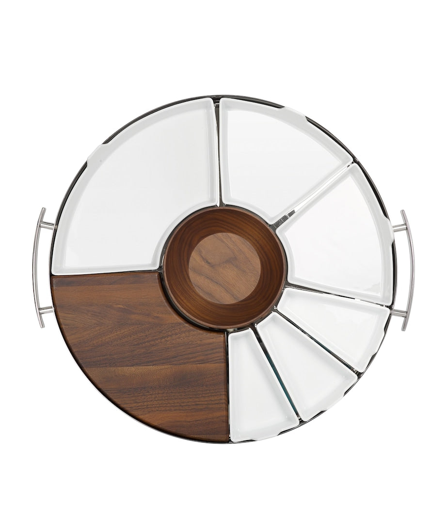 Christofle Mood party tray 40cm, imported from the UK