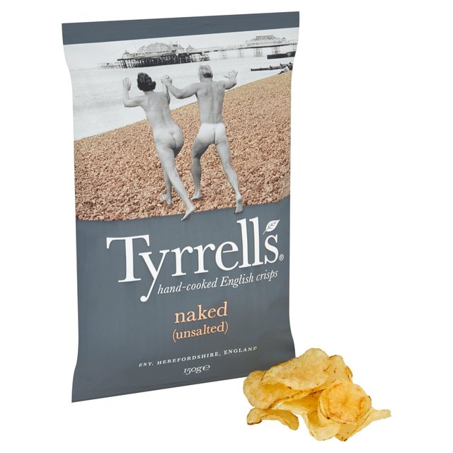 Tyrrells Naked Sharing Crisps   150g