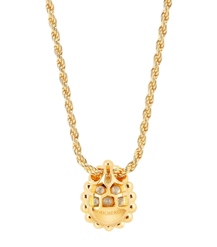 Boucheron yellow gold diamond serpent pendant necklace (British brand)