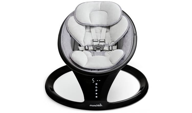 Munchkin Bluetooth baby swing chair black for newborns, UK version
