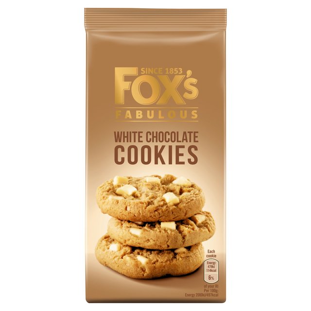 Fox's Biscuits White Chocolate Chunkie Cookie   180g GOODS M&S   