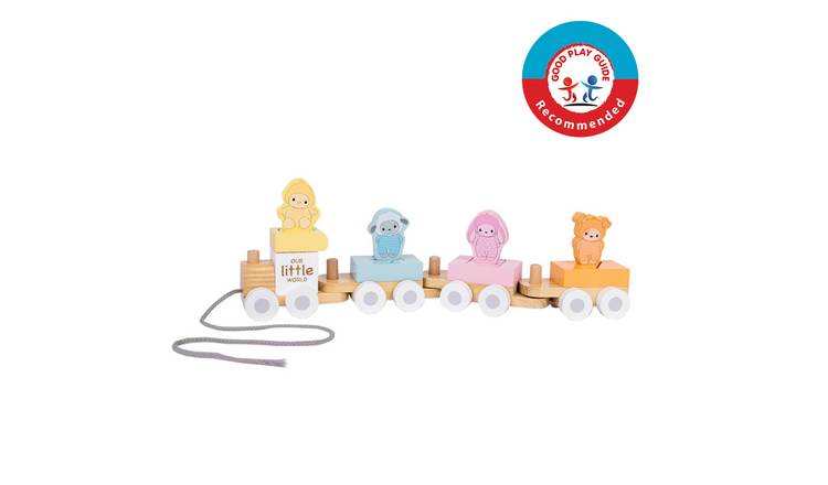 Our Little World Wooden Sensory Shape sorter Train GOODS Argos