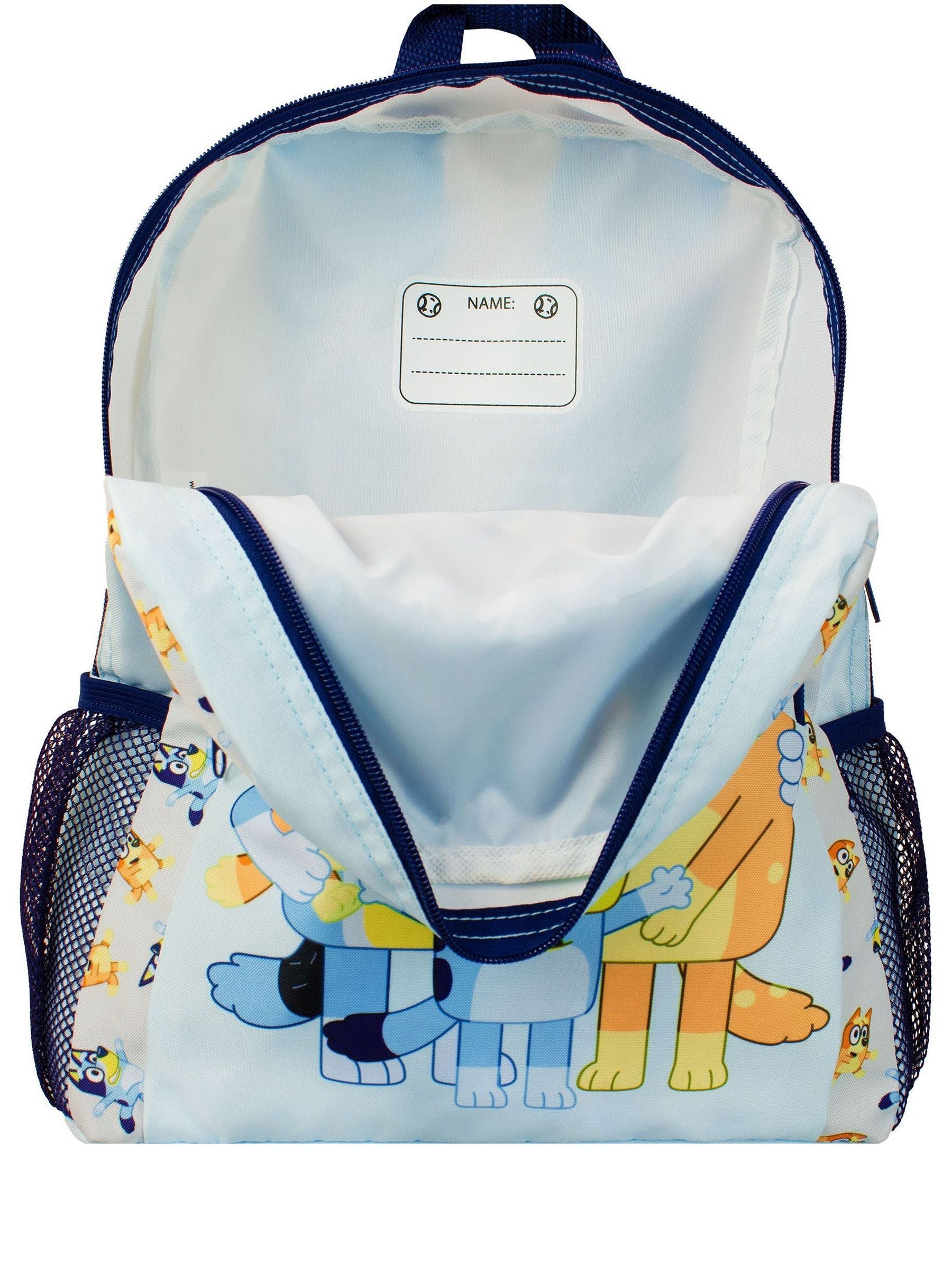 Character Bluey backpack with Bluey and Bingo print - British product