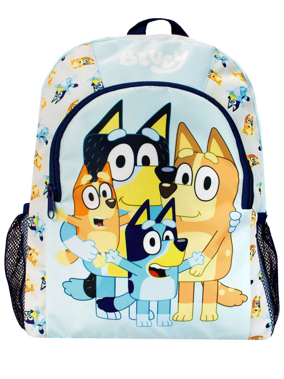 Character Bluey backpack with Bluey and Bingo print - British product