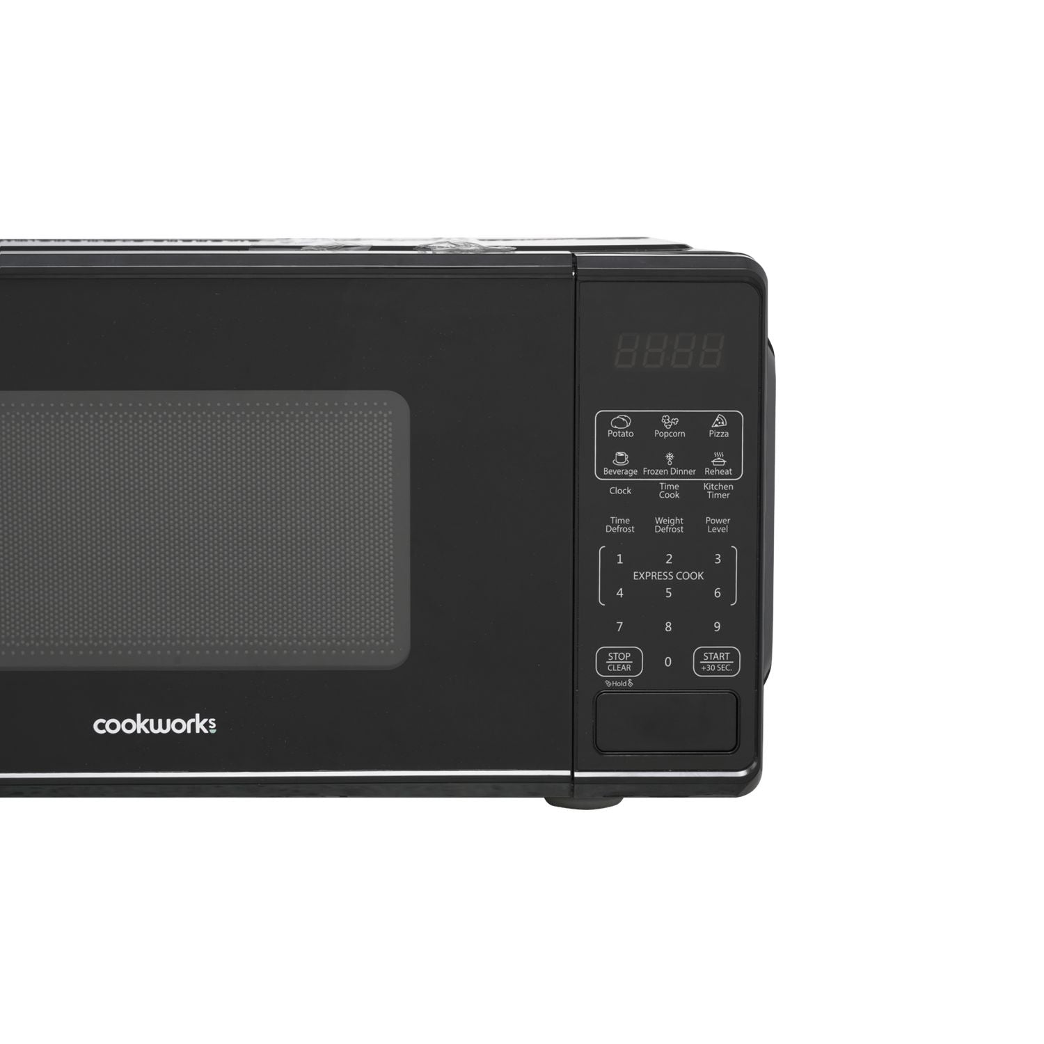 Cookworks digital microwave black 700W 17L, imported from the UK
