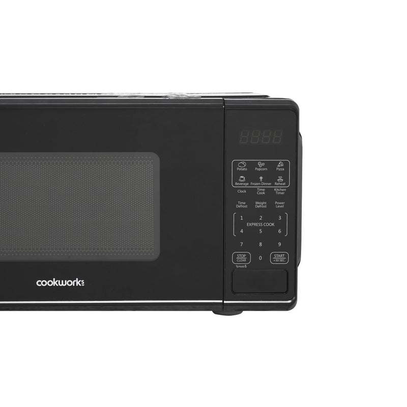 Cookworks digital microwave black 700W 17L, imported from the UK