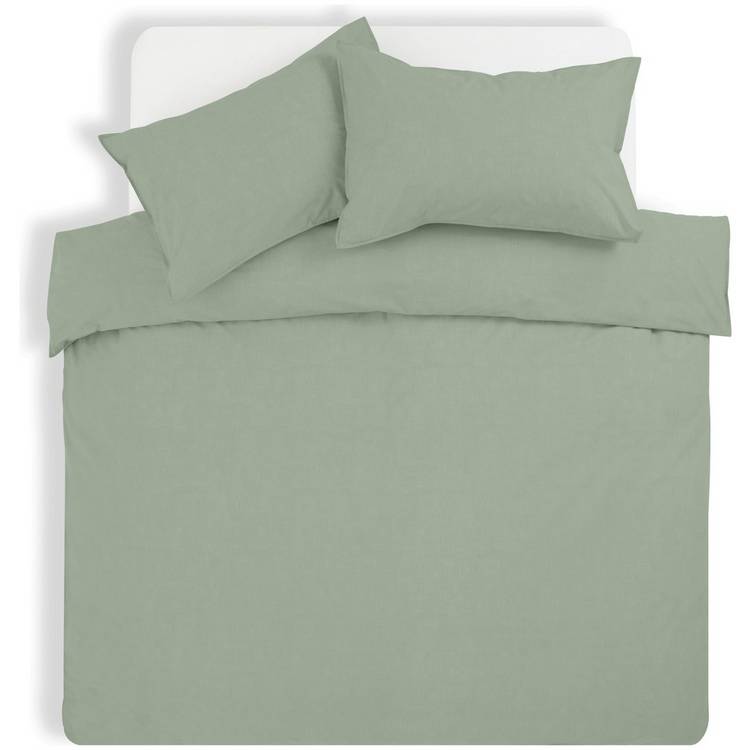 Habitat sage green bedding set single, imported from the UK