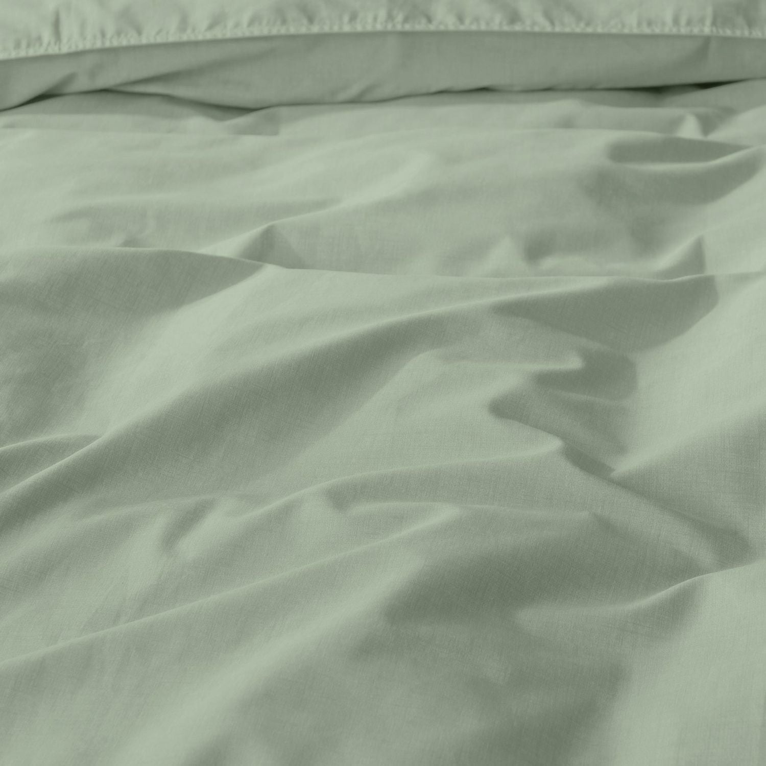 Habitat Cotton Textured Print Sage Bedding Set - Superking