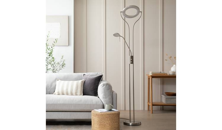 Argos Home LED uplighter floor lamp chrome, British product