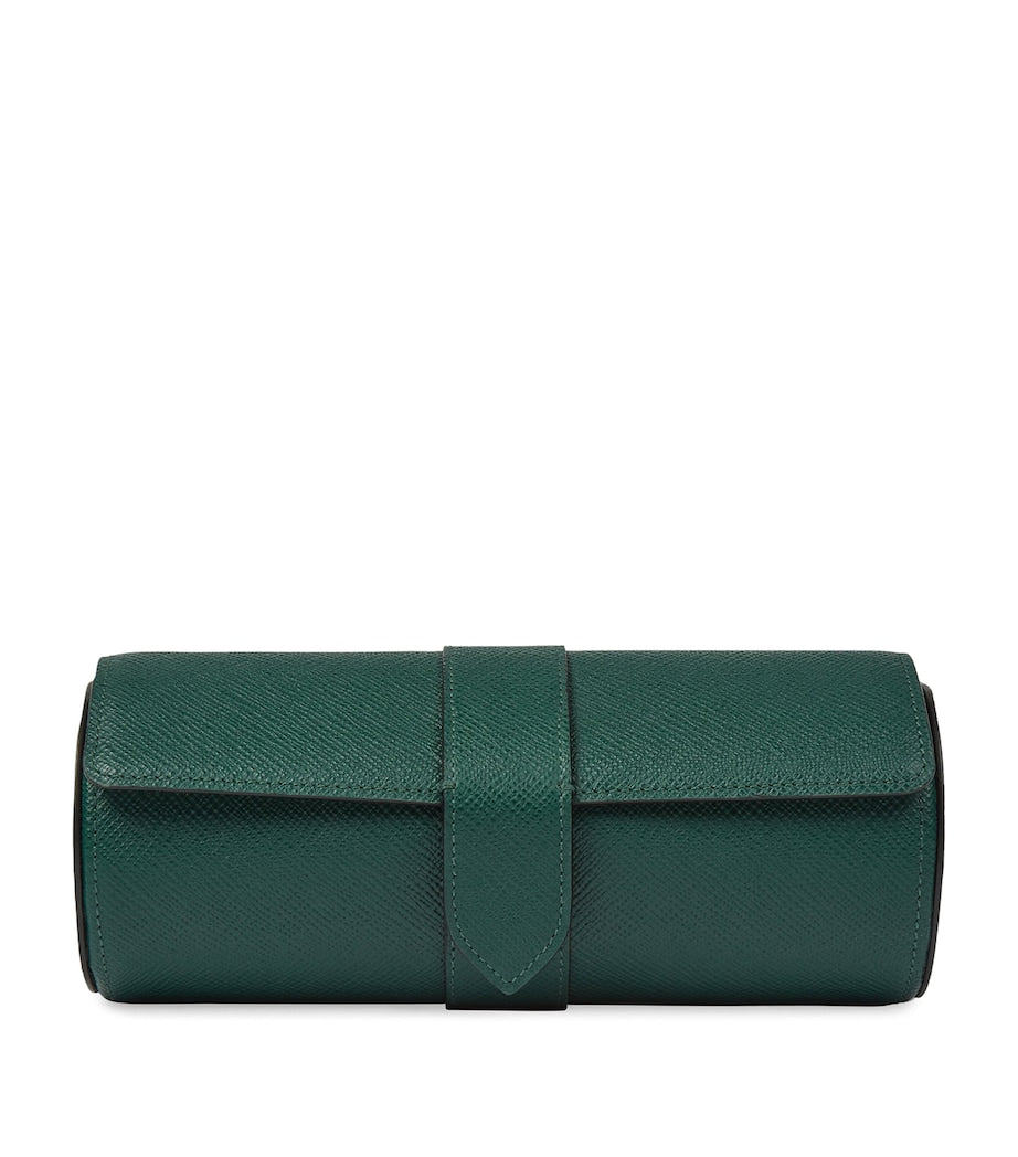 Smythson Panama Leather Watch Roll