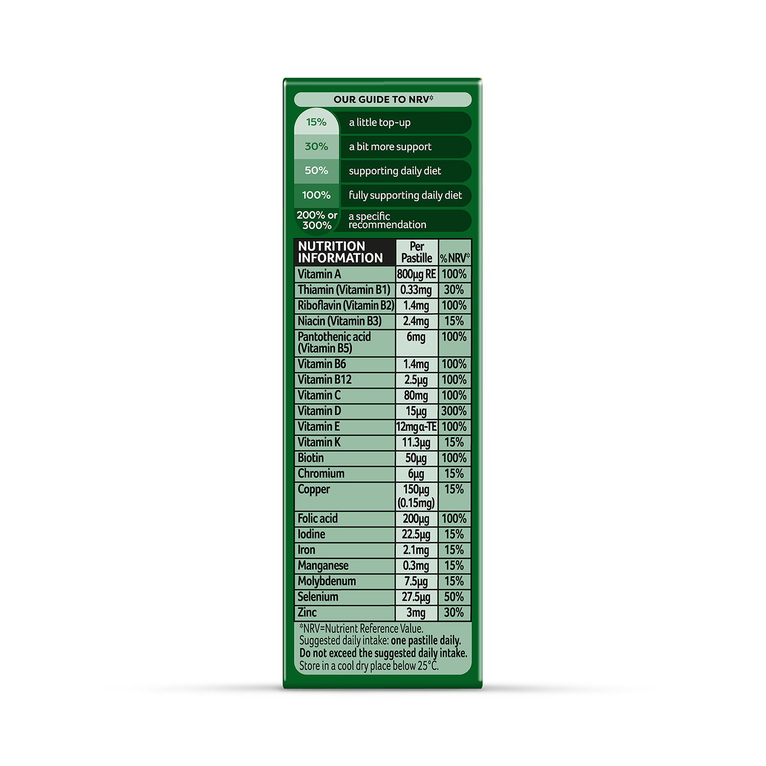 Bassetts Man 50+ multivitamin pastilles orange lime 30 (British brand)