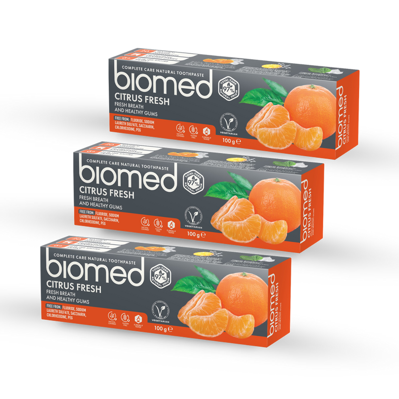 Biomed Citrus Fresh toothpaste 3x100g - British product