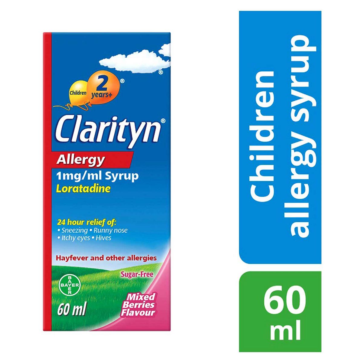 Clarityn Allergy 1mg/ml Syrup Sugar Free Mixed Berries Flavour 60ml Baby Healthcare Boots   