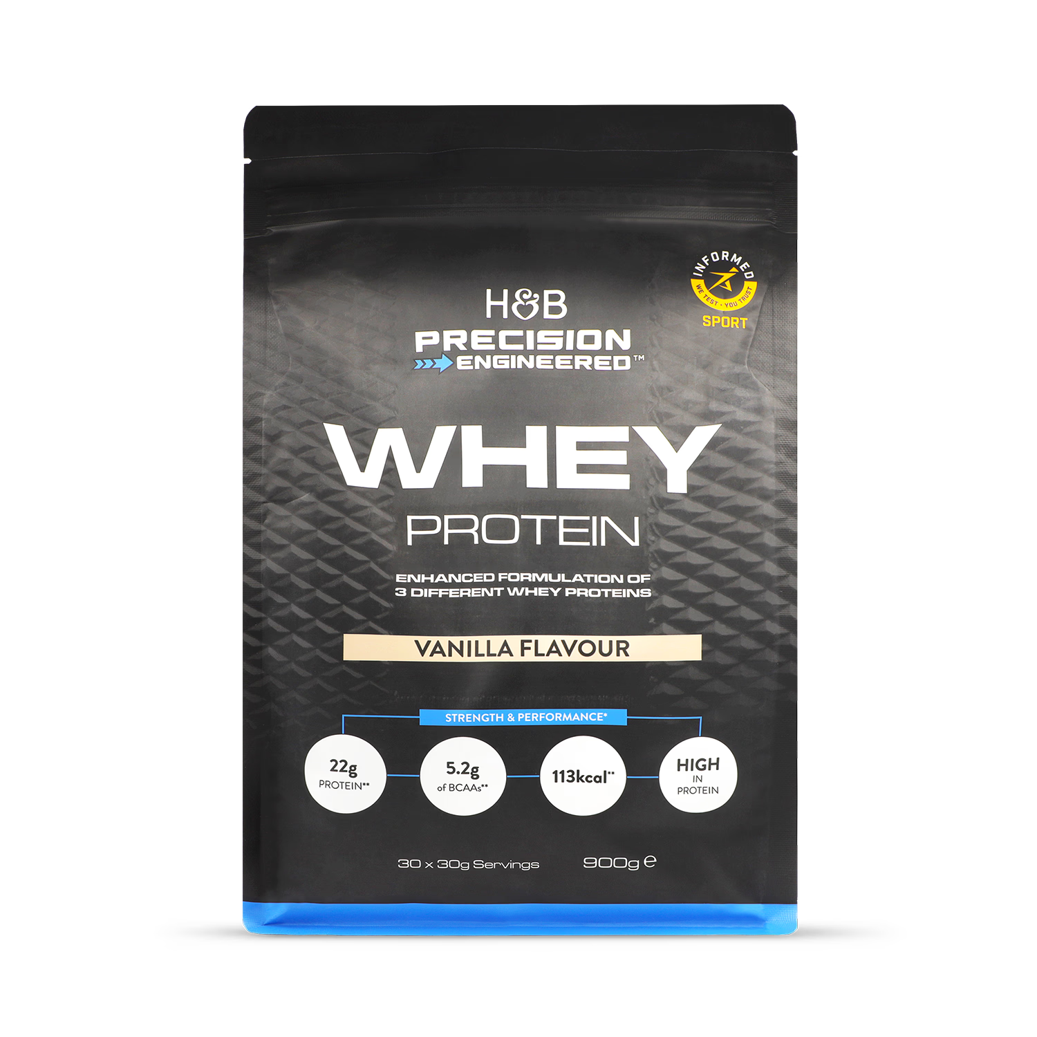 Precision Engineered whey protein vanilla 900g, UK version