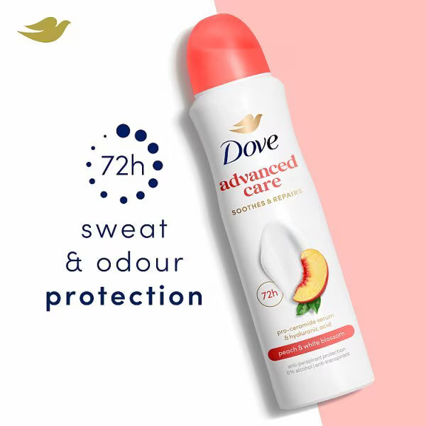 Dove Advanced Care Peach & White Blossom Anti-Perspirant Aerosol 200ml