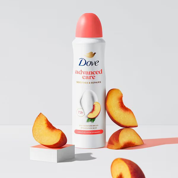 Dove Advanced Care Peach & White Blossom Anti-Perspirant Aerosol 200ml