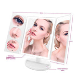 Full Size LED Makeup Mirror 1x 3x 5x & 10x Magnification GOODS Superdrug   