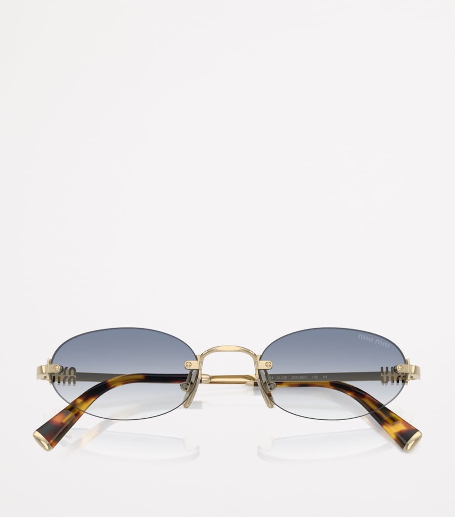 Miu Miu metal oval sunglasses - British product