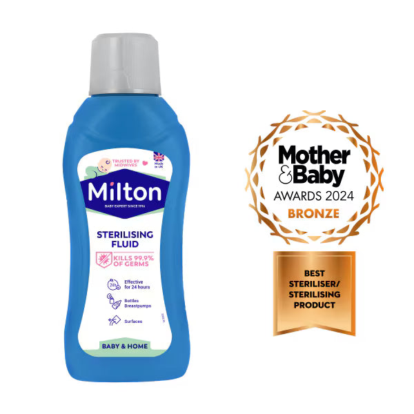 Milton Sterilising Fluid 500ml solution, imported from the UK