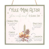Something Different Yule Altar hanging sign 20cm - British product