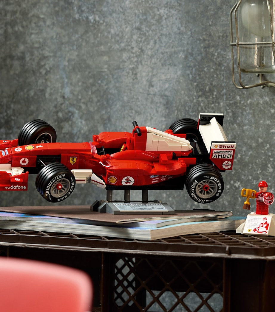 LEGO Ferrari F2004 and Schumacher minifigure set, imported from the UK