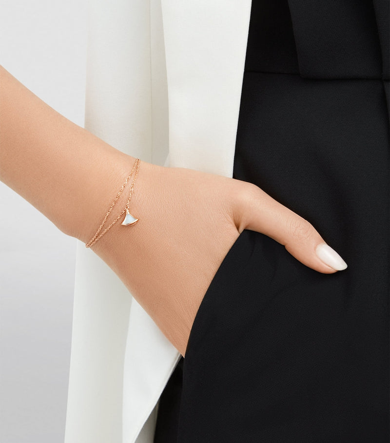 Bvlgari Divas' Dream rose gold mother-of-pearl bracelet, UK version
