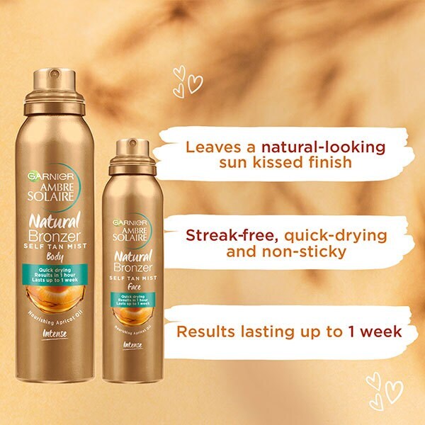 Garnier Ambre Solaire Self Tan Bundle Body and Face Mists, UK version