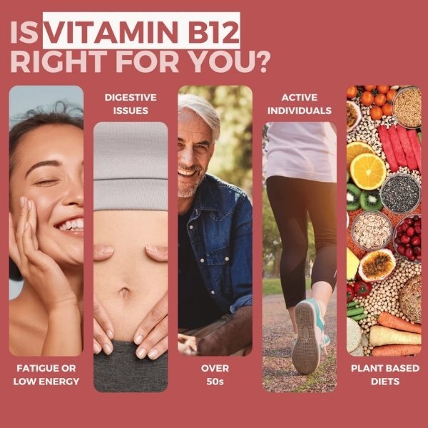 Pact Nutrition Vitamin B12 methylcobalamin tablets 365 - British product