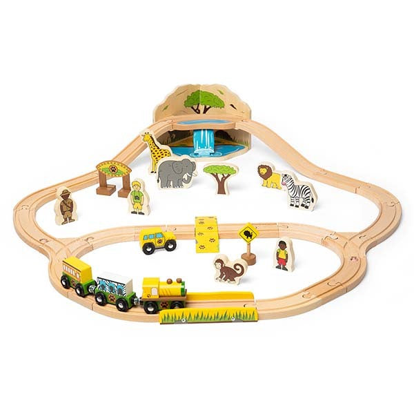 Bigjigs Rail Safari Train Set GOODS Superdrug   