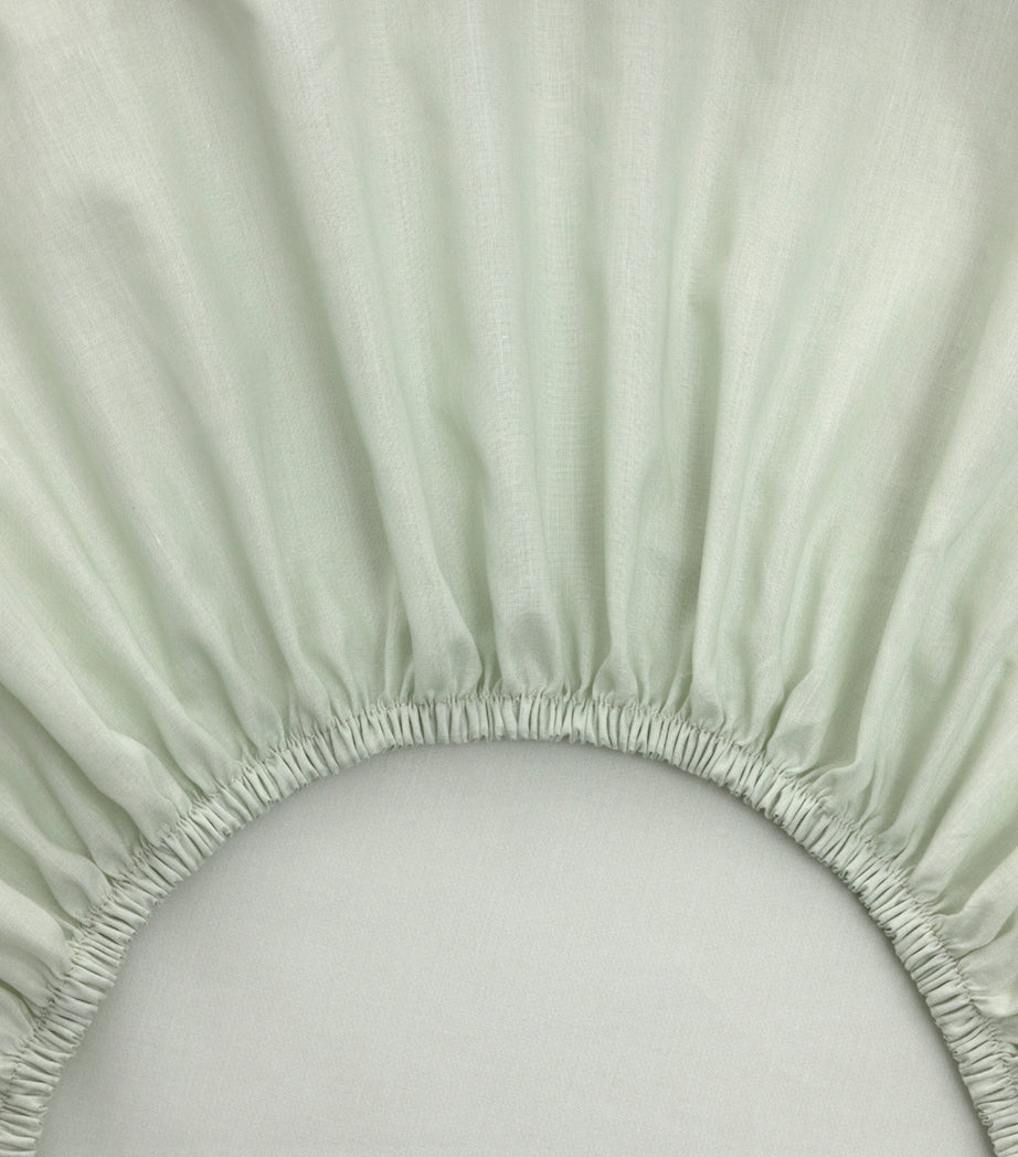 Yves Delorme Batiste Amande double fitted sheet 140x200cm - British product