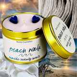 Bomb Cosmetics Beach Walk candle tin 180g, imported from the UK