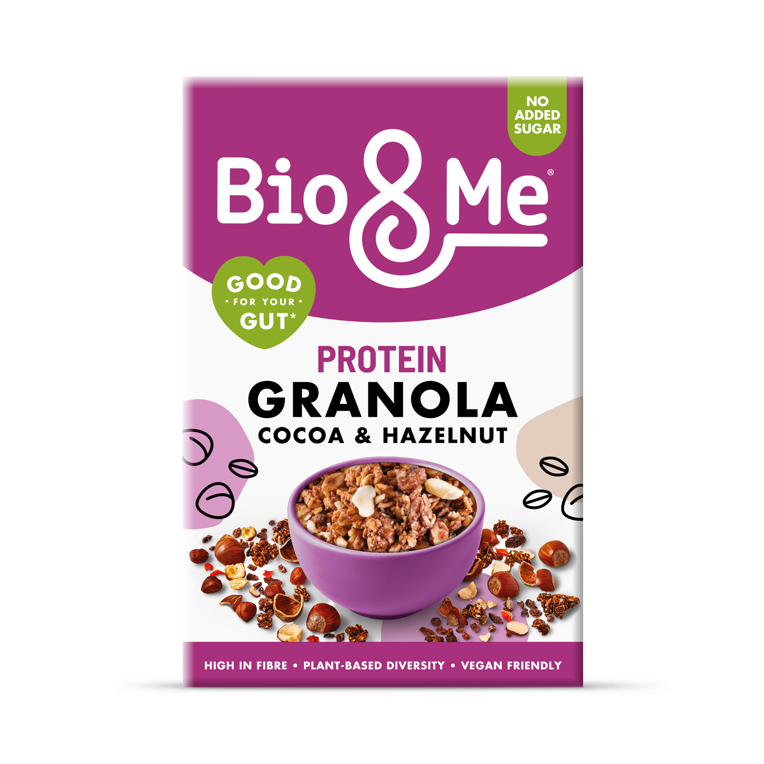 Bio & Me cocoa hazelnut granola 360g - British product