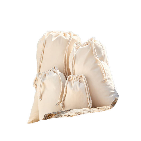 Westford Mill organic cotton drawstring bag 48cm x 31cm - British product